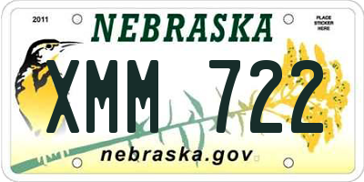 NE license plate XMM722