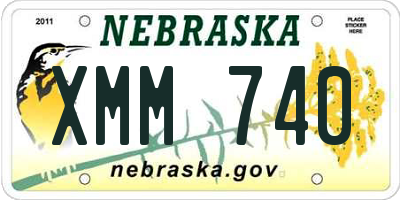 NE license plate XMM740