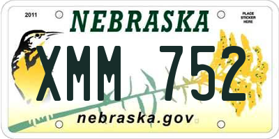 NE license plate XMM752