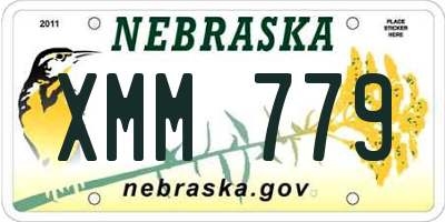 NE license plate XMM779