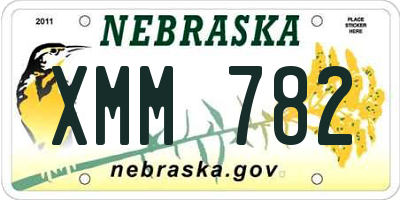 NE license plate XMM782