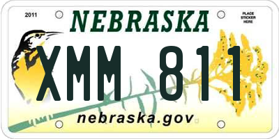 NE license plate XMM811