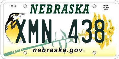 NE license plate XMN438