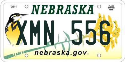 NE license plate XMN556