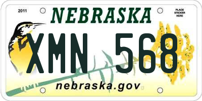 NE license plate XMN568