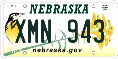 NE license plate XMN943