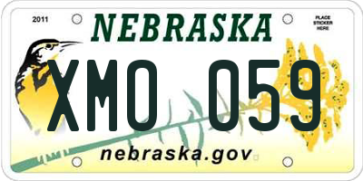 NE license plate XMO059