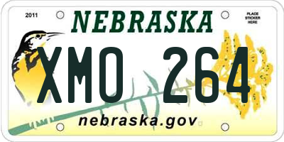 NE license plate XMO264