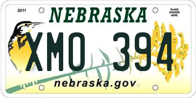 NE license plate XMO394