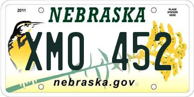 NE license plate XMO452
