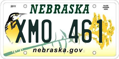 NE license plate XMO461