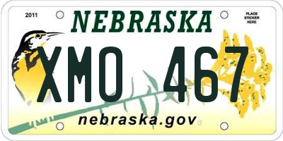 NE license plate XMO467