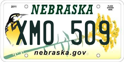 NE license plate XMO509
