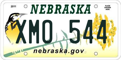NE license plate XMO544