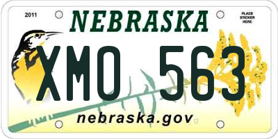 NE license plate XMO563