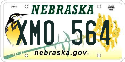 NE license plate XMO564