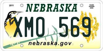 NE license plate XMO569