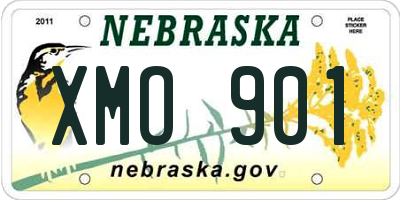 NE license plate XMO901