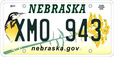 NE license plate XMO943