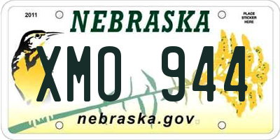 NE license plate XMO944