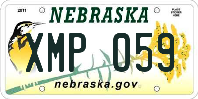 NE license plate XMP059