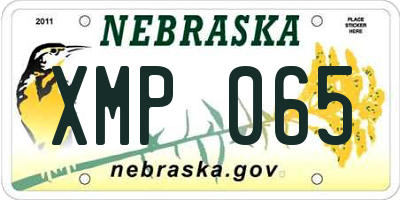 NE license plate XMP065