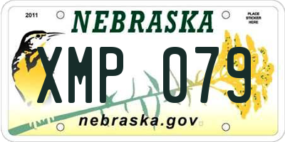 NE license plate XMP079