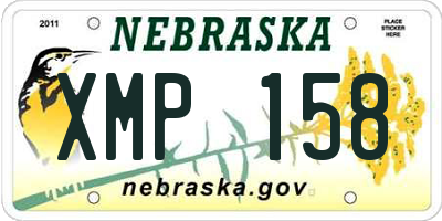 NE license plate XMP158