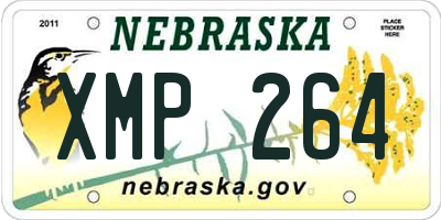 NE license plate XMP264
