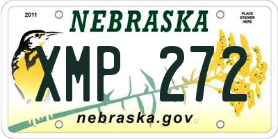 NE license plate XMP272