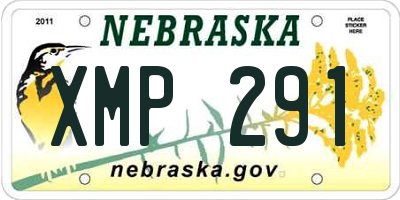 NE license plate XMP291
