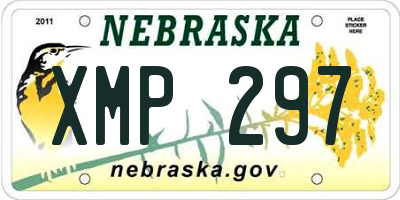 NE license plate XMP297