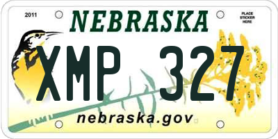 NE license plate XMP327