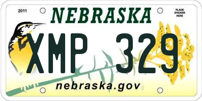 NE license plate XMP329