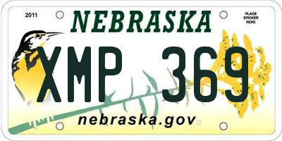 NE license plate XMP369