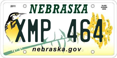 NE license plate XMP464
