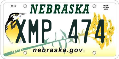 NE license plate XMP474
