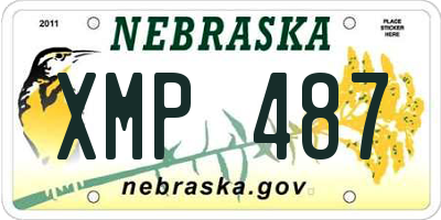 NE license plate XMP487