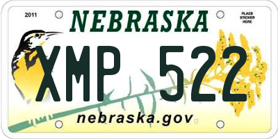 NE license plate XMP522