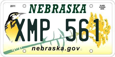 NE license plate XMP561