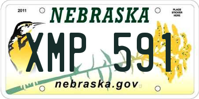 NE license plate XMP591