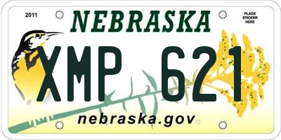 NE license plate XMP621