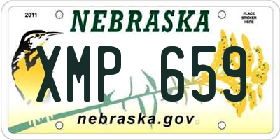 NE license plate XMP659