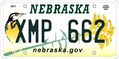 NE license plate XMP662