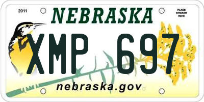 NE license plate XMP697
