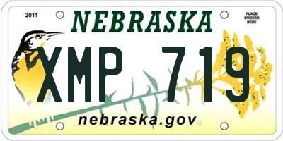 NE license plate XMP719