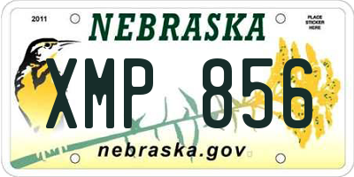 NE license plate XMP856