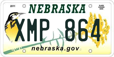 NE license plate XMP864