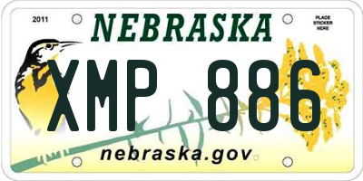 NE license plate XMP886