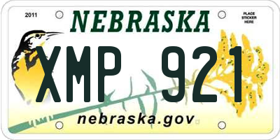 NE license plate XMP921